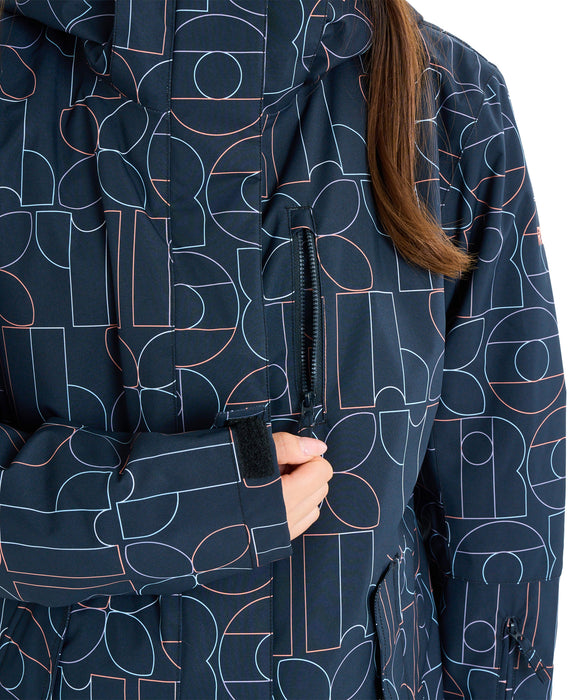 ROXY ウィメンズ ROXY JETTY NP JK スノージャケット パウダースカート・ハンドゲイター付き【25-26SNOWモデル】 KVJ3 / XS