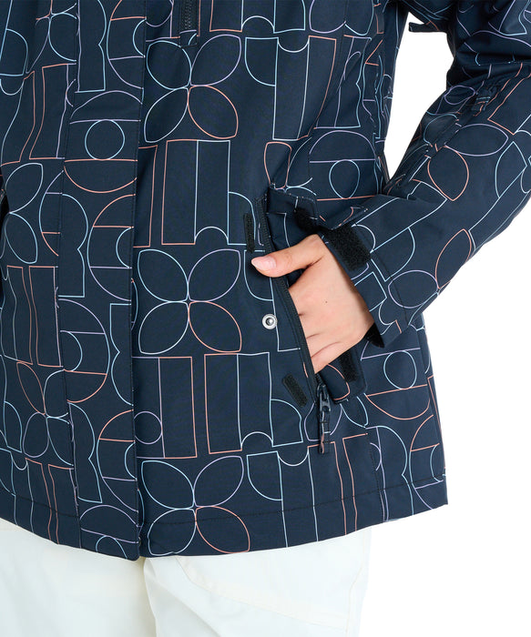 ROXY ウィメンズ ROXY JETTY NP JK スノージャケット パウダースカート・ハンドゲイター付き【25-26SNOWモデル】 KVJ3 / XS