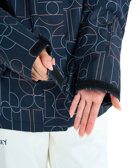 ROXY ウィメンズ ROXY JETTY NP JK スノージャケット パウダースカート・ハンドゲイター付き【25-26SNOWモデル】 KVJ3 / XS