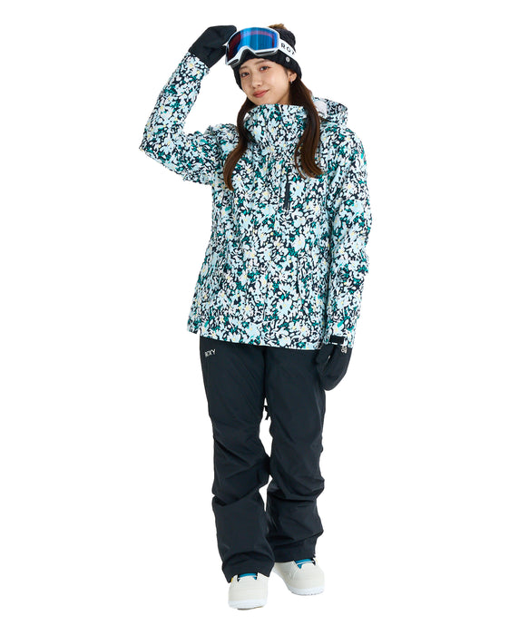 ROXY ウィメンズ ROXY JETTY NP JK スノージャケット パウダースカート・ハンドゲイター付き【25-26SNOWモデル】 KVJ6 / XS