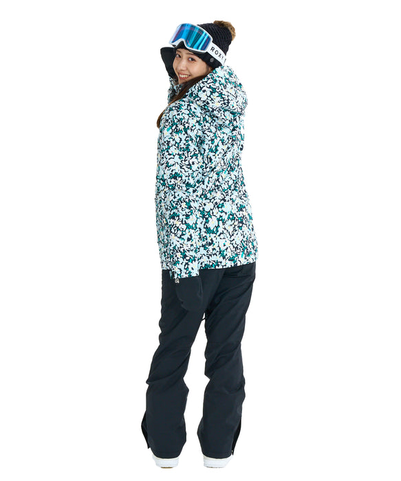ROXY ウィメンズ ROXY JETTY NP JK スノージャケット パウダースカート・ハンドゲイター付き【25-26SNOWモデル】 KVJ6 / XS