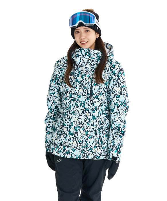 ROXY ウィメンズ ROXY JETTY NP JK スノージャケット パウダースカート・ハンドゲイター付き【25-26SNOWモデル】 KVJ6 / XS