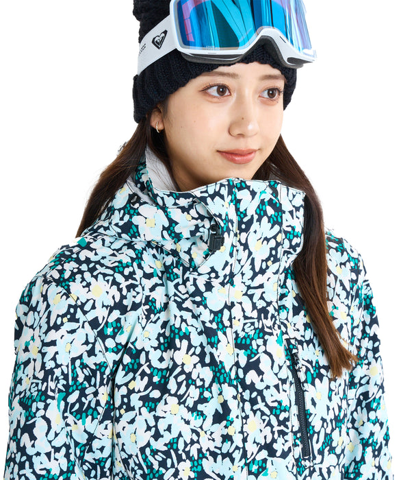 ROXY ウィメンズ ROXY JETTY NP JK スノージャケット パウダースカート・ハンドゲイター付き【25-26SNOWモデル】 KVJ6 / XS