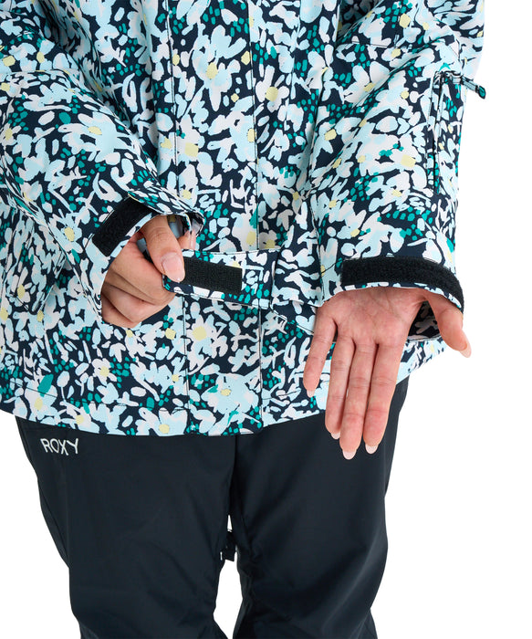 ROXY ウィメンズ ROXY JETTY NP JK スノージャケット パウダースカート・ハンドゲイター付き【25-26SNOWモデル】 KVJ6 / XS