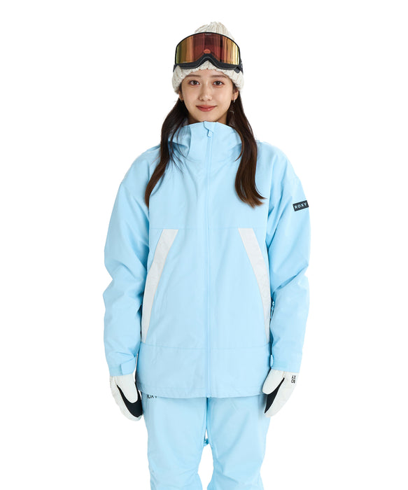 ROXY ウィメンズ ROXY SLOPE JK スノージャケット リラックスフィット ドロップショルダー【25-26SNOWモデル】 BZM0 / XS