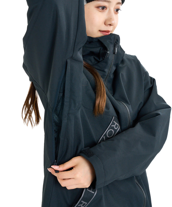 ROXY ウィメンズ ROXY SLOPE JK スノージャケット リラックスフィット ドロップショルダー【25-26SNOWモデル】 KVJ0 / XS