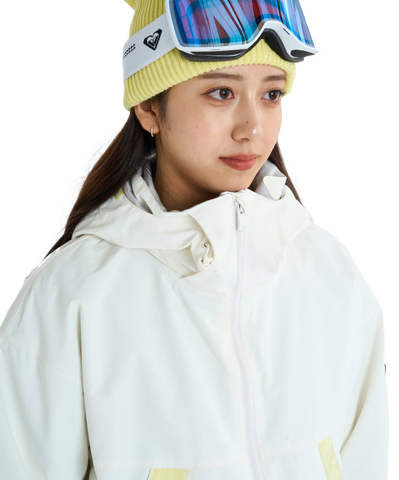 ROXY ウィメンズ ROXY SLOPE JK スノージャケット リラックスフィット ドロップショルダー【25-26SNOWモデル】 WCF0 / XS