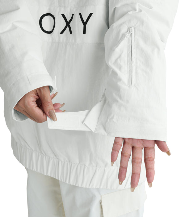 ROXY ウィメンズ ALPHA ANORAK JK スノージャケット リラックスフィット 裾幅調節コード付き【25-26SNOWモデル】 WCF0 / XS