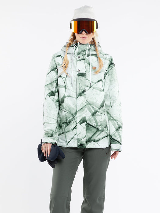 OUTLET】VOLCOM Womens Bolt Insulated Jacket - White Ice
