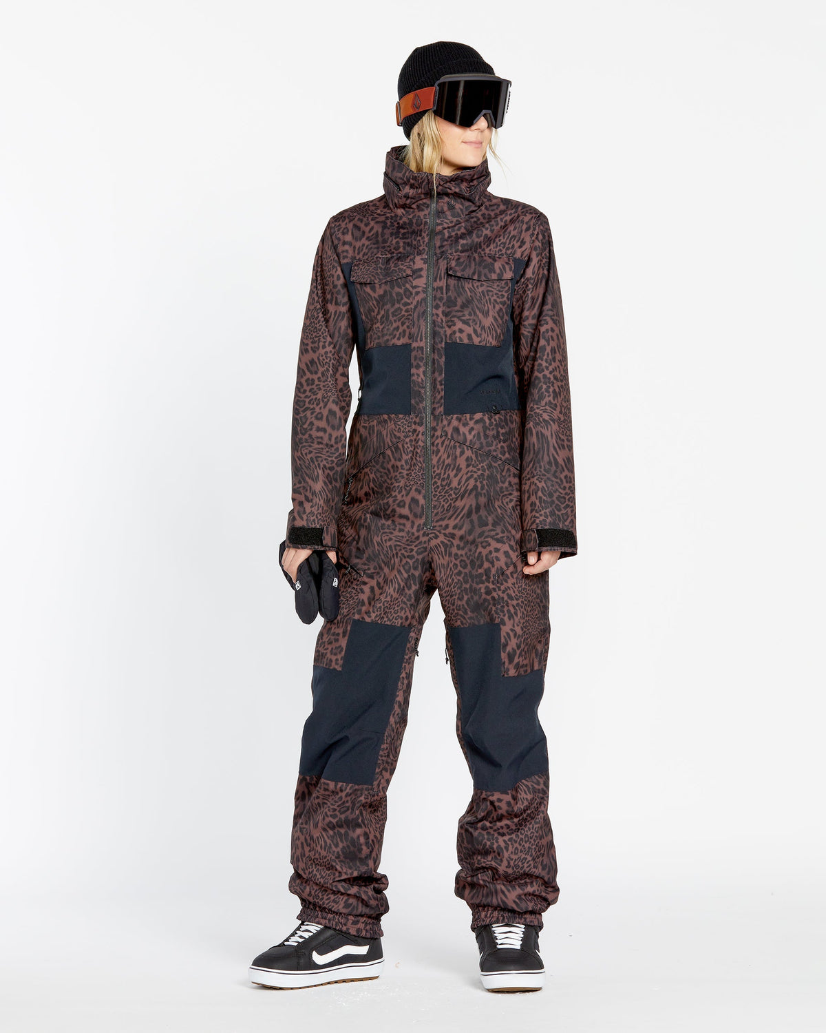 OUTLET】VOLCOM Womens Shiloh Snow Suit - Leopard