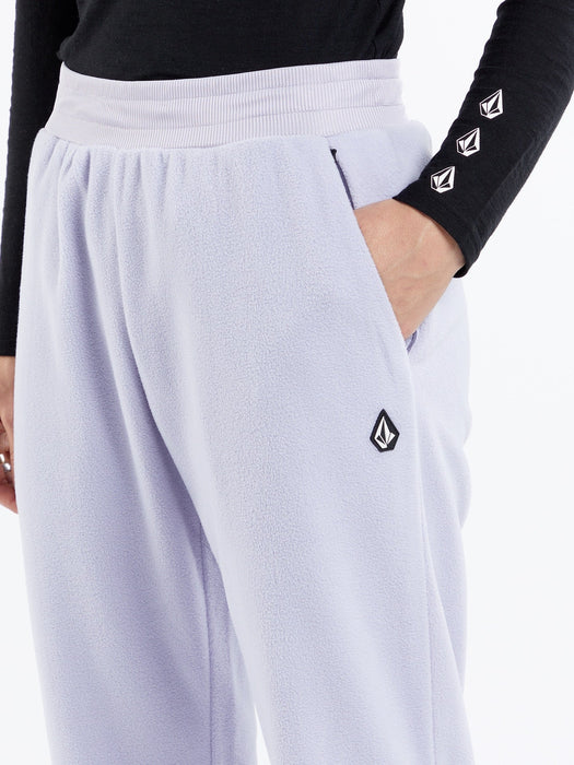 【OUTLET】VOLCOM Womens Polar Fleece Pants - Lilac Ash