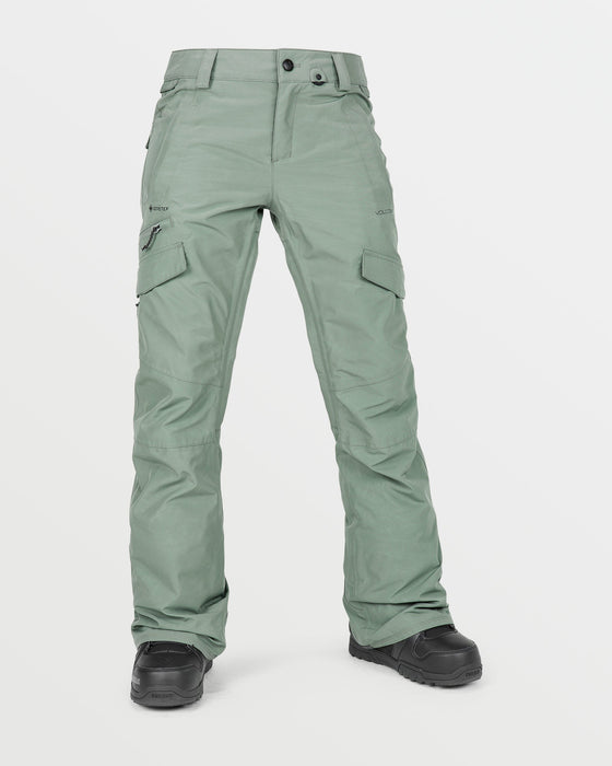 VOLCOM Womens Aston Gore-Tex Pants - Lichen Green