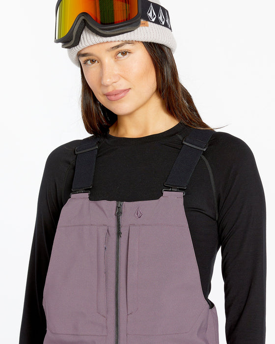 【OUTLET】VOLCOM Womens Swift Bib Overalls - Black