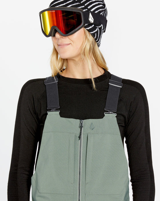 【OUTLET】VOLCOM Womens Swift Bib Overalls - Black