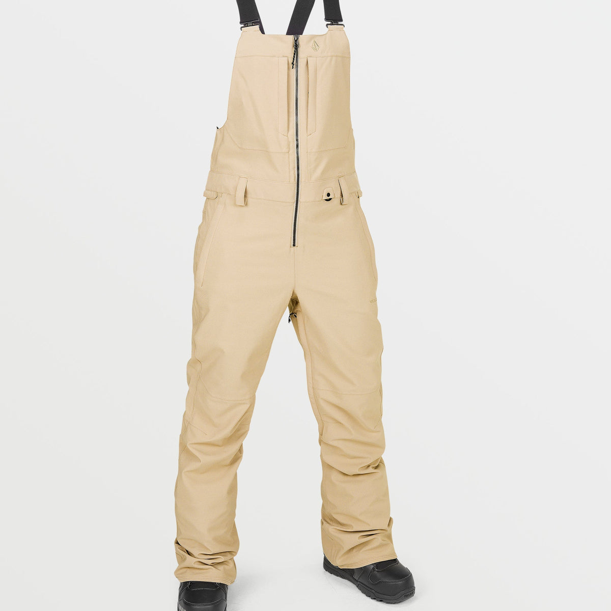 OUTLET】VOLCOM Womens Swift Bib Overalls - Sand