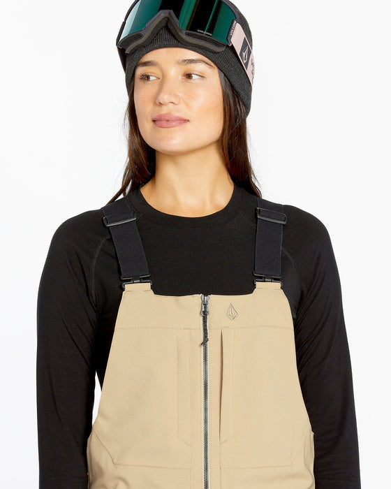 【OUTLET】VOLCOM Womens Swift Bib Overalls - Black