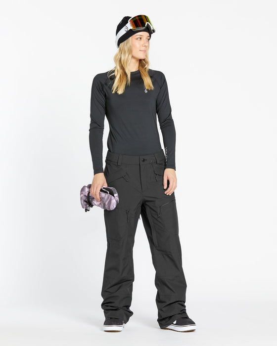 OUTLET】VOLCOM Womens Stone Mica 20K Pants - Black