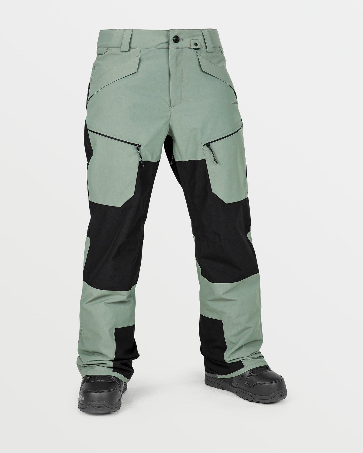 OUTLET】VOLCOM Womens Stone Mica 20K Pants - Cloud Grey