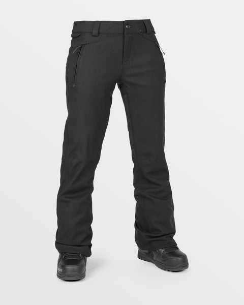 OUTLET】VOLCOM Womens Genus Stretch Pants - Black