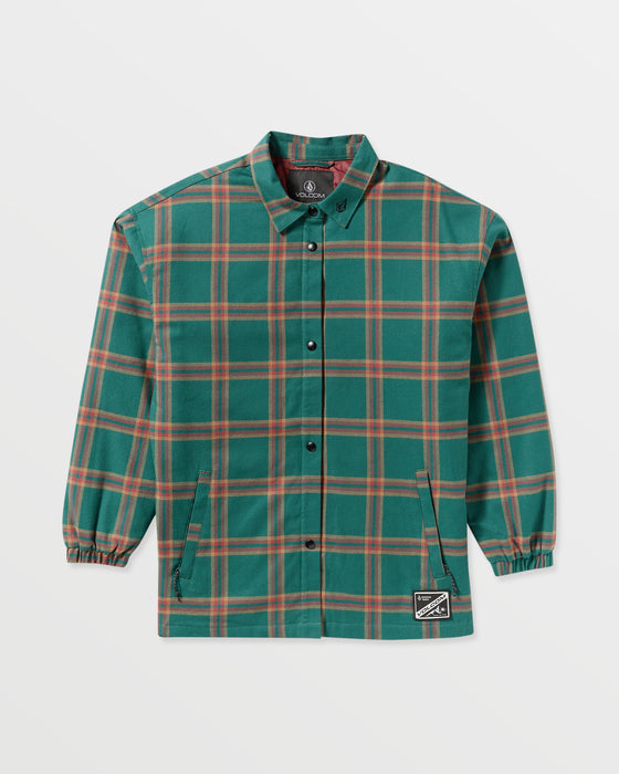 OUTLET】VOLCOM レディース INS RIDING FLANNEL JKT スノージャケット