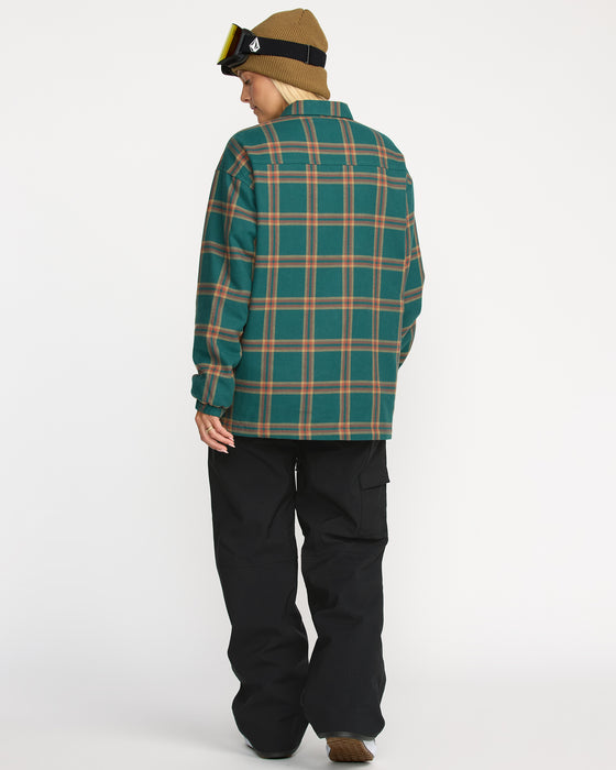 【OUTLET】VOLCOM レディース INS RIDING FLANNEL JKT スノージャケット