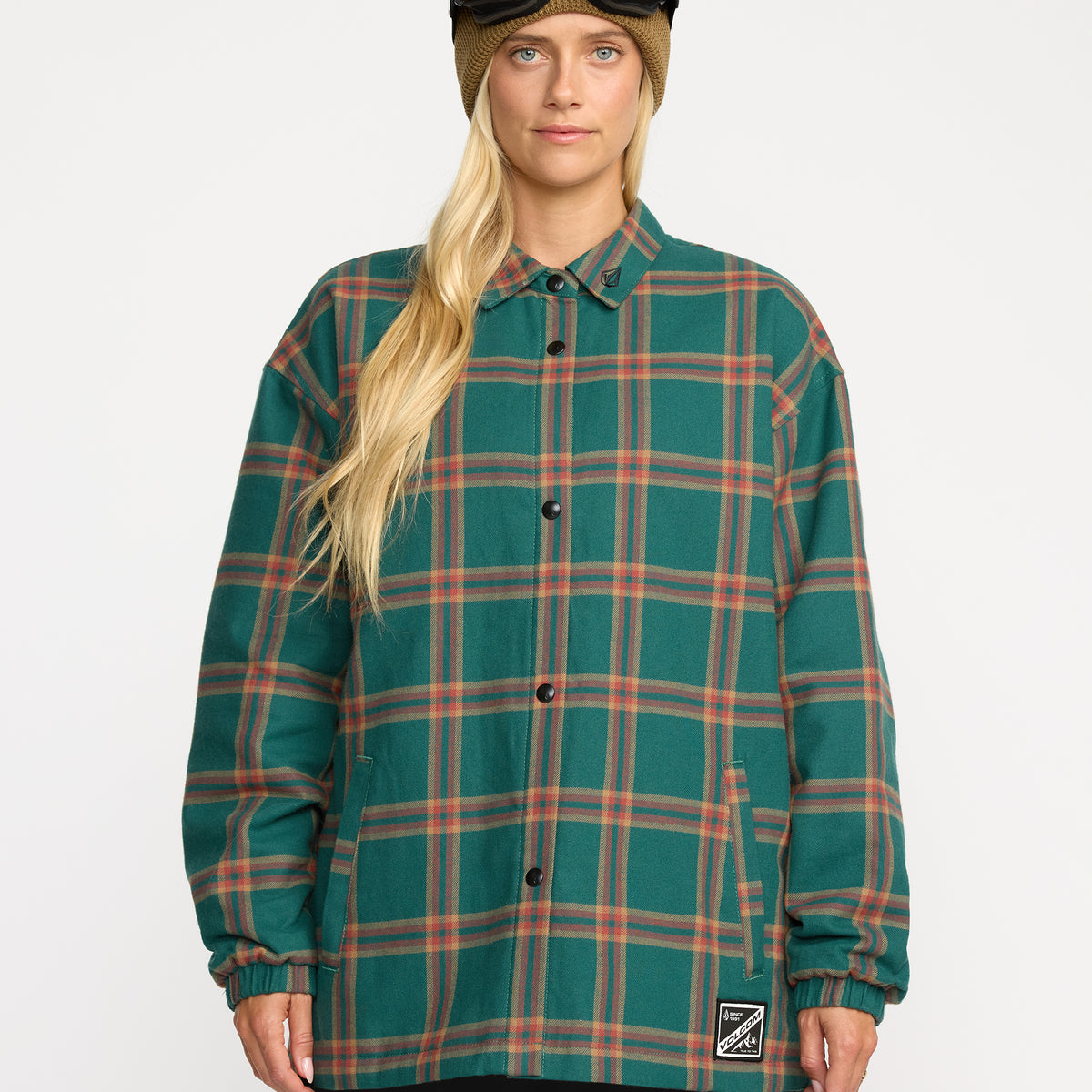 VOLCOM レディース INS RIDING FLANNEL JKT スノージャケット