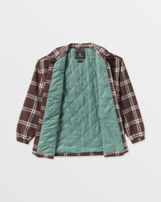 VOLCOM レディース INS RIDING FLANNEL JKT スノージャケット