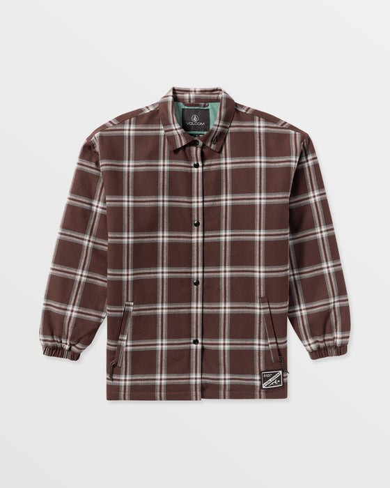 【OUTLET】VOLCOM レディース INS RIDING FLANNEL JKT スノージャケット