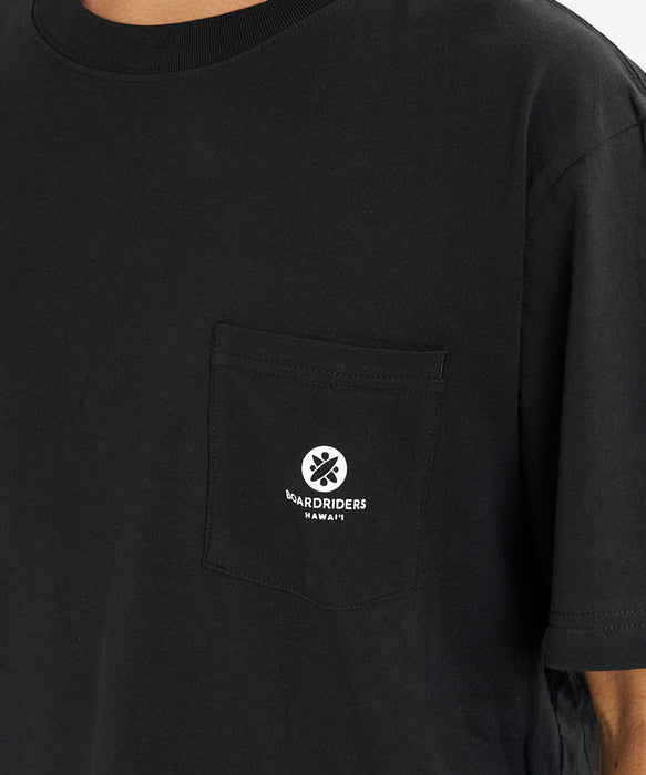【直営店限定】BOARDRIDERS メンズ HI BRD FLAG ST PKT HAWAII Tシャツ 【2026年夏モデル】