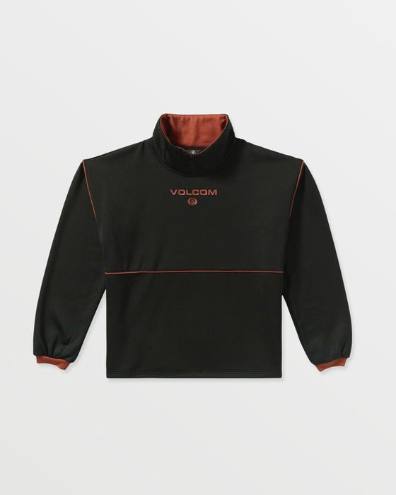 OUTLET】VOLCOM レディース HYDRO 1/4 ZIP プルオーバーフリース