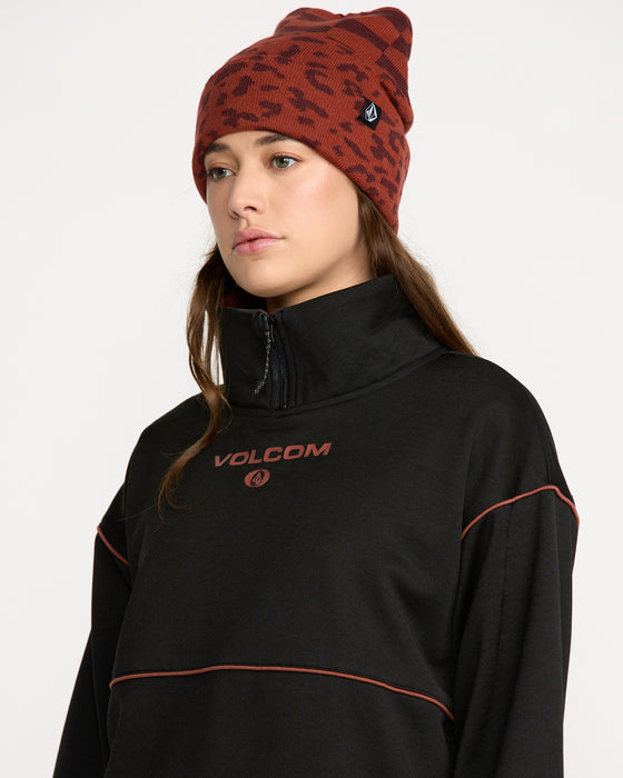 【OUTLET】VOLCOM レディース HYDRO 1/4 ZIP プルオーバーフリース