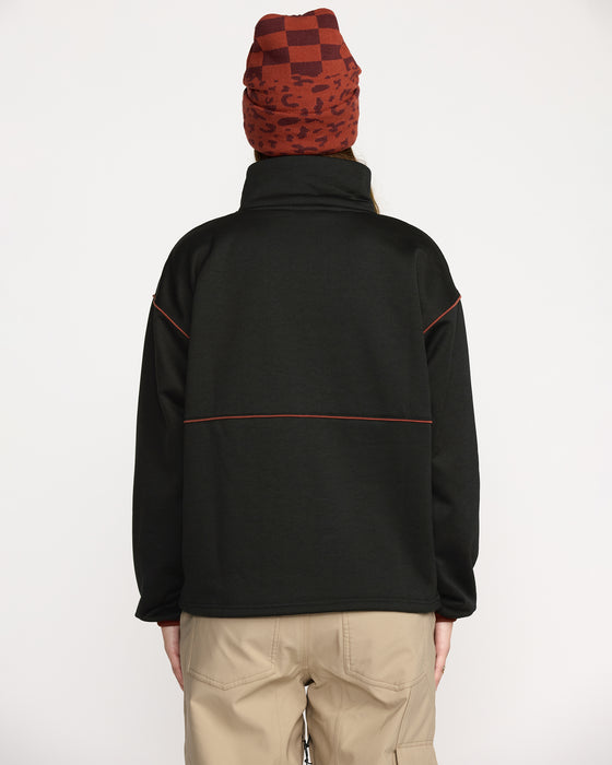 【OUTLET】VOLCOM レディース HYDRO 1/4 ZIP プルオーバーフリース