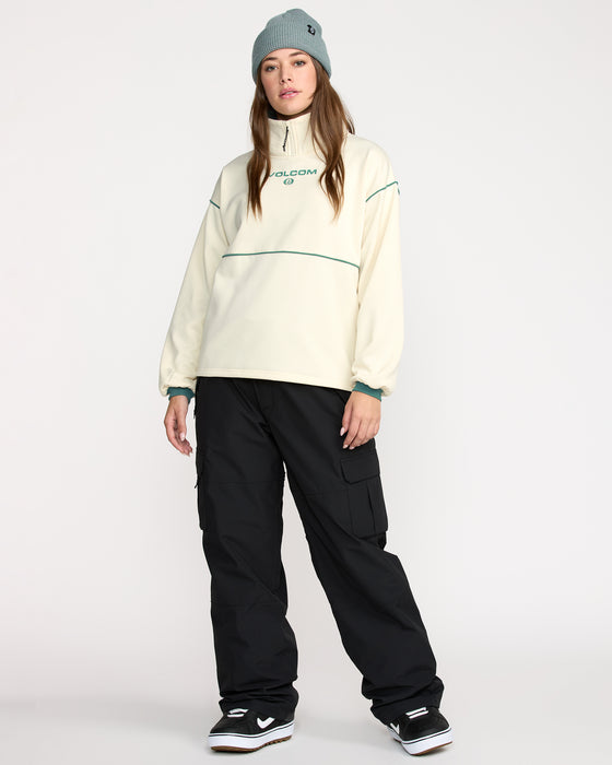 OUTLET】VOLCOM レディース HYDRO 1/4 ZIP プルオーバーフリース