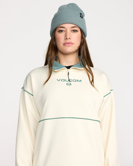 【OUTLET】VOLCOM レディース HYDRO 1/4 ZIP プルオーバーフリース