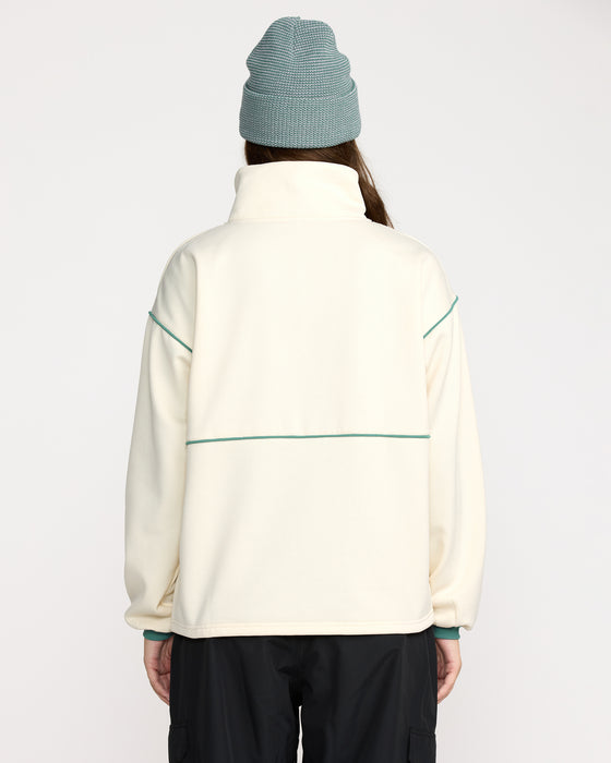 OUTLET】VOLCOM レディース HYDRO 1/4 ZIP プルオーバーフリース
