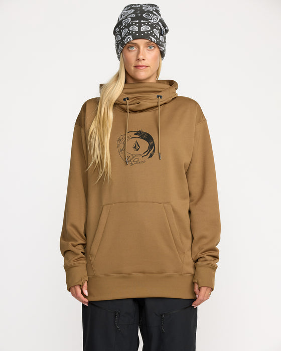 OUTLET】VOLCOM レディース RIDING HYDRO P/O プルオーバーパーカー