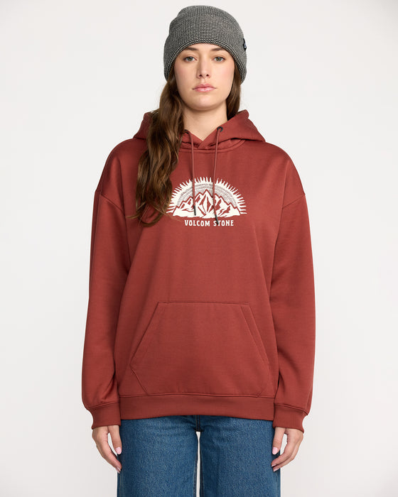 VOLCOM レディース ESSENTIAL HYDRO HOODIE プルオーバーパーカー
