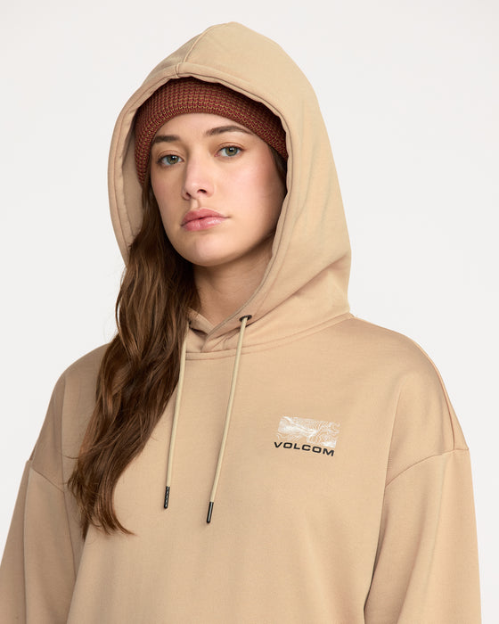 VOLCOM レディース ESSENTIAL HYDRO HOODIE プルオーバーパーカー