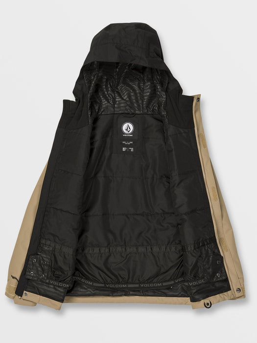 OUTLET】VOLCOM Kids Stone 91 Insulated Jacket - Dark Khaki