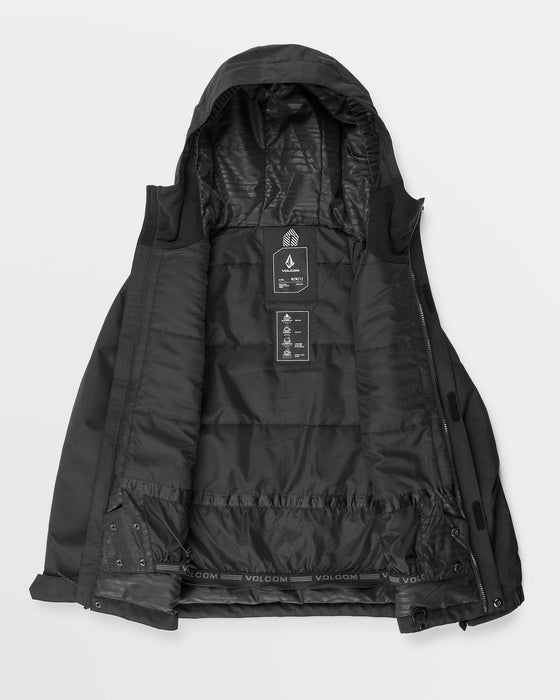 VOLCOM 子ども用 ブラックジャケット OUTLET】VOLCOM Kids Stone.91 Insulated Jacket - Black @2buy