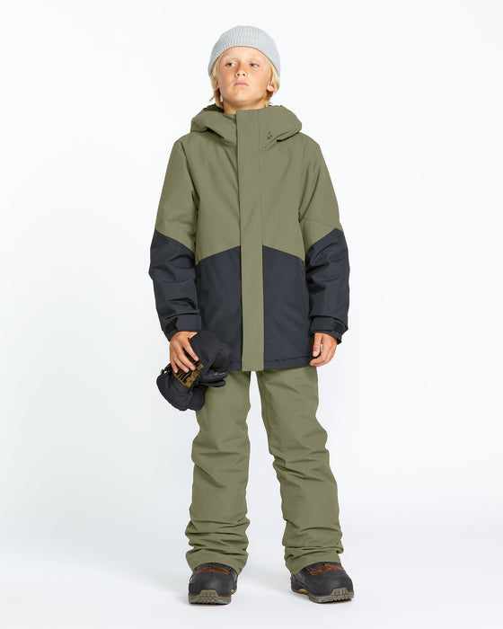 OUTLET】VOLCOM Kids Freakin Chino Youth Insulated Pants - Ivy
