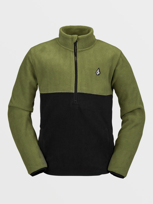【OUTLET】VOLCOM Kids Youth Polar Fleece Pullover - Military