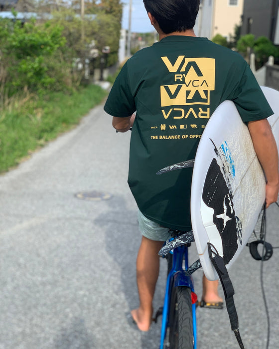 【OUTLET】【オンライン限定】RVCA メンズ 【SURF TEE】 RVCA SPLITTER STACK SS ラッシュガード 【2024年春夏モデル】