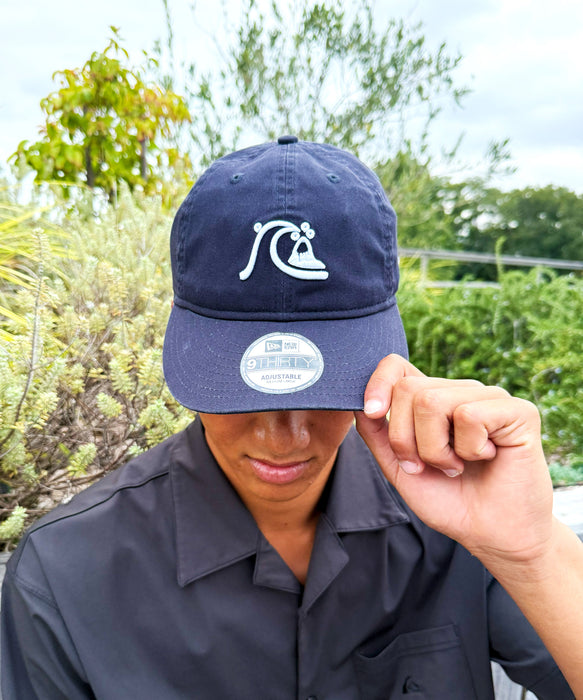 【 QUIKSILVER | NEW ERA 】QUIKSILVER メンズ 930CS キャップ ニューエラ ネイビー 紺 【2025年秋冬モデル】