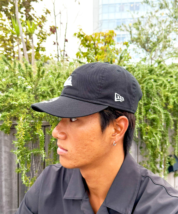 【 QUIKSILVER | NEW ERA 】QUIKSILVER メンズ 930CS ニューエラ  キャップ ブラック 黒 【2025年秋冬モデル】