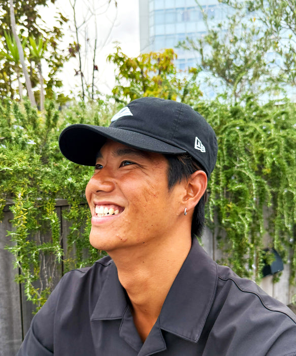 【 QUIKSILVER | NEW ERA 】QUIKSILVER メンズ 930CS ニューエラ  キャップ ブラック 黒 【2025年秋冬モデル】