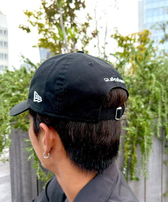 【 QUIKSILVER | NEW ERA 】QUIKSILVER メンズ 930CS ニューエラ  キャップ ブラック 黒 【2025年秋冬モデル】