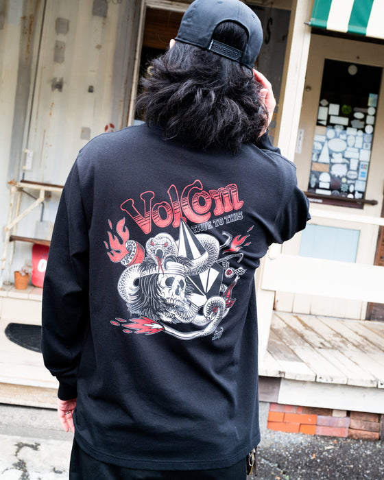 【直営店限定】 VOLCOM メンズ FUSTY WORKS 2025 LS TEE Ⅰ ロンT 【2026年春夏モデル】