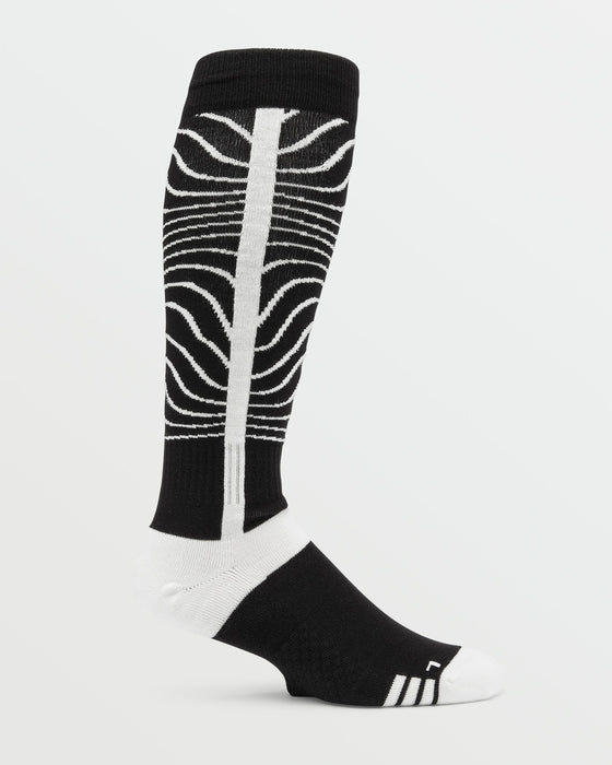 【OUTLET】VOLCOM Mens Heavy Over-The-Calf Sock - Black