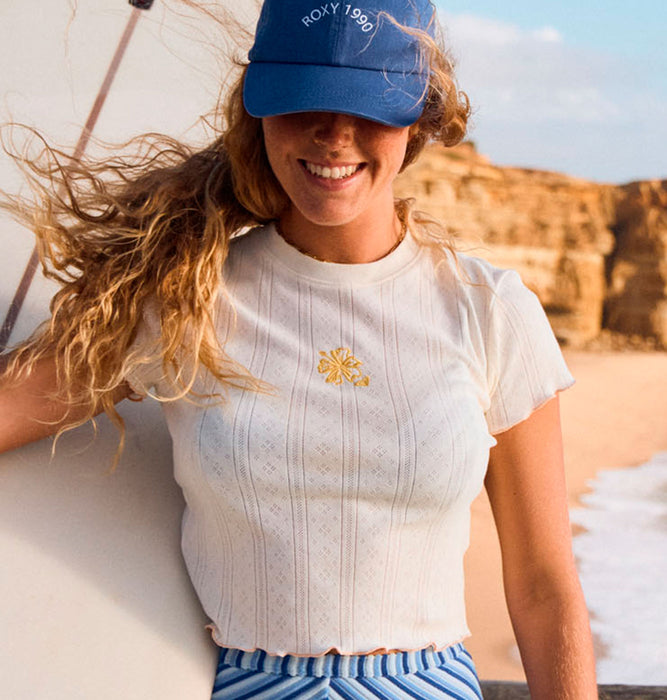 【OUTLET】【オンラインストア・直営店限定】Roxy POINTELLE BABY T ウィメンズ トップス